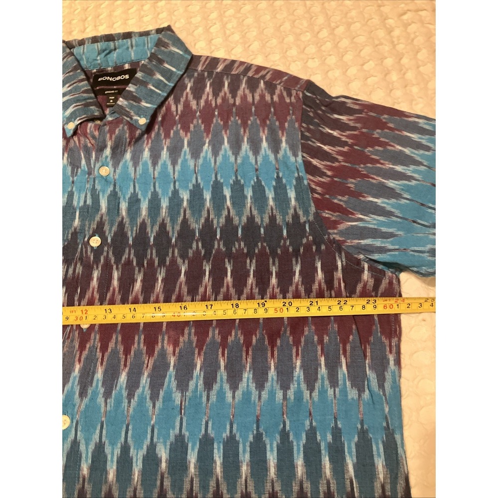 Bonobos Jersey Riviera Shirt Button Down Standard Fit Print Mens Size Short XL - Picture 4 of 8